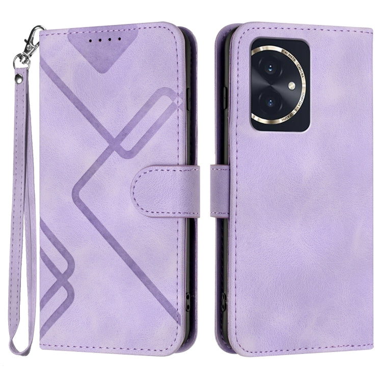 Custodia per cellulare in pelle con motivo a linea, For Honor 200 Lite Global, For Honor 100 Pro, For Honor 100, For Honor X50i+