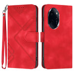 Custodia per cellulare in pelle con motivo a linea, For Honor 200 Lite Global, For Honor 100 Pro, For Honor 100, For Honor X50i+