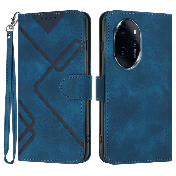 Custodia per cellulare in pelle con motivo a linea, For Honor 200 Lite Global, For Honor 100 Pro, For Honor 100, For Honor X50i+