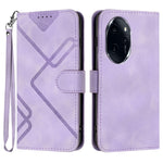 Custodia per cellulare in pelle con motivo a linea, For Honor 200 Lite Global, For Honor 100 Pro, For Honor 100, For Honor X50i+