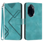 Custodia per cellulare in pelle con motivo a linea, For Honor 200 Lite Global, For Honor 100 Pro, For Honor 100, For Honor X50i+
