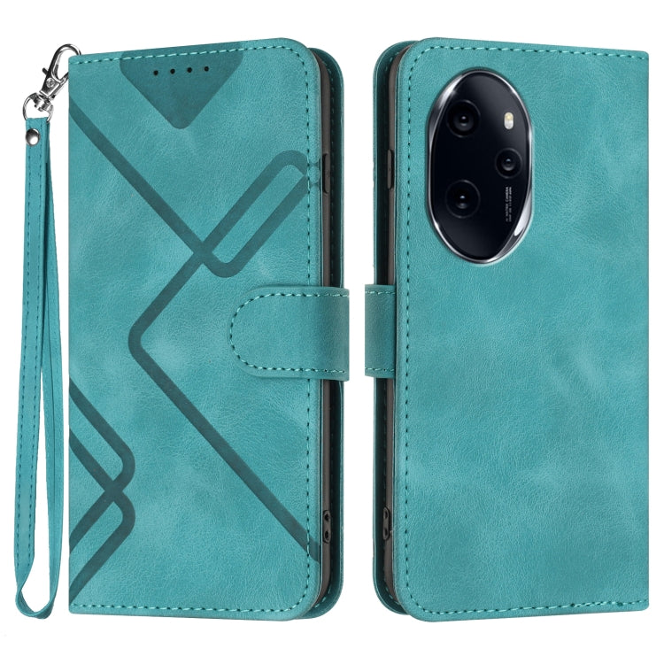 Custodia per cellulare in pelle con motivo a linea, For Honor 200 Lite Global, For Honor 100 Pro, For Honor 100, For Honor X50i+