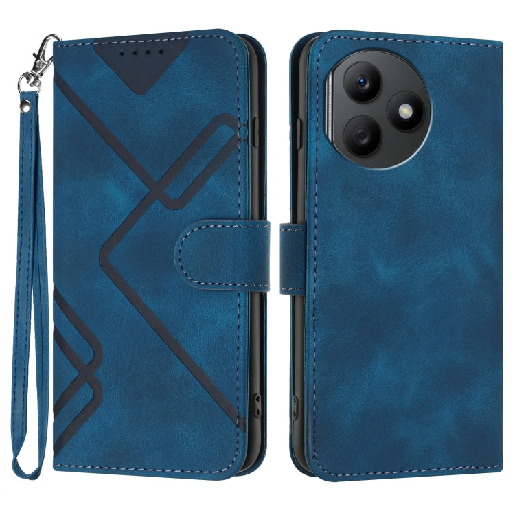 Custodia per cellulare in pelle con motivo a linea, For Honor 200 Lite Global, For Honor 100 Pro, For Honor 100, For Honor X50i+