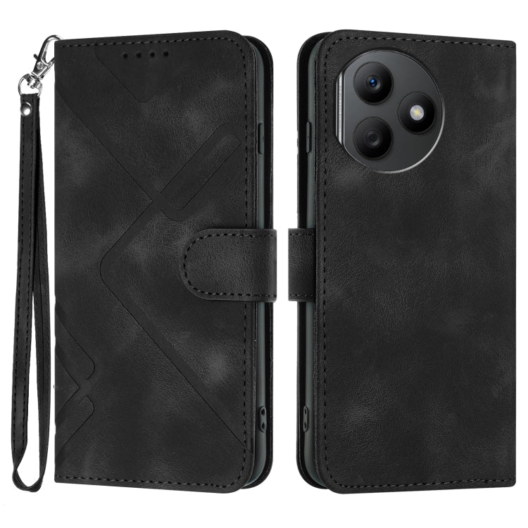 Custodia per cellulare in pelle con motivo a linea, For Honor 200 Lite Global, For Honor 100 Pro, For Honor 100, For Honor X50i+