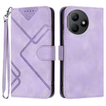 Custodia per cellulare in pelle con motivo a linea, For Honor 200 Lite Global, For Honor 100 Pro, For Honor 100, For Honor X50i+