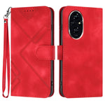 Custodia per cellulare in pelle con motivo a linea, For Honor Magic7 Pro, For Honor Magic7, For Honor 200, For Honor 200 Pro