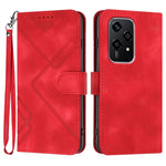 Custodia per cellulare in pelle con motivo a linea, For Honor 200 Lite Global, For Honor 100 Pro, For Honor 100, For Honor X50i+