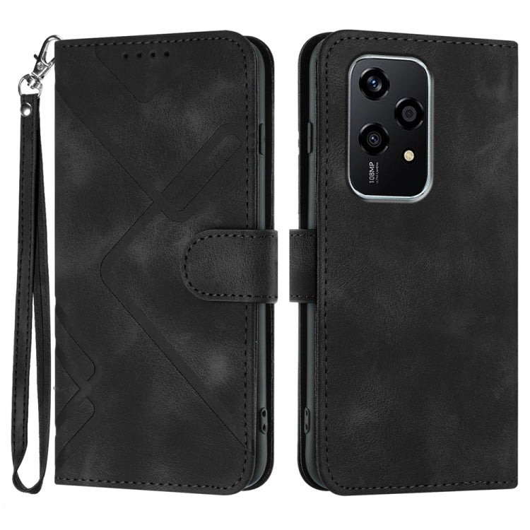 Custodia per cellulare in pelle con motivo a linea, For Honor 200 Lite Global, For Honor 100 Pro, For Honor 100, For Honor X50i+