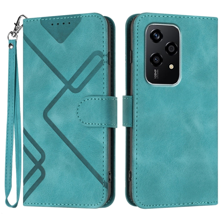 Custodia per cellulare in pelle con motivo a linea, For Honor 200 Lite Global, For Honor 100 Pro, For Honor 100, For Honor X50i+