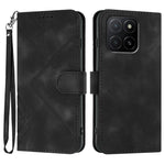 Custodia per cellulare in pelle con motivo a linea, For Honor 400 Smart / X7d 4G / Play 10T 5G, For Honor Play10 4G, For Honor X6c 4G / X5b / X5b Plus Global, For Honor GT Pro