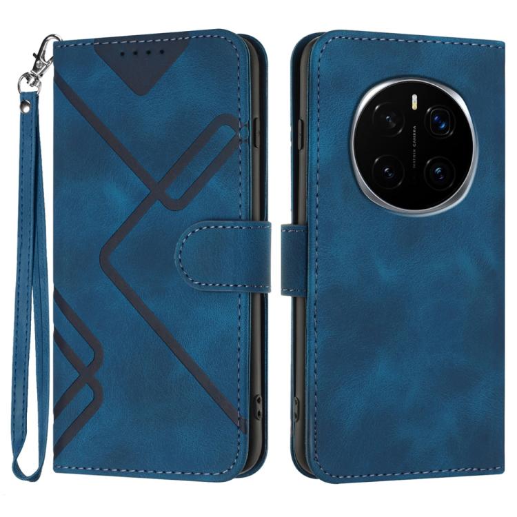 Custodia per cellulare in pelle con motivo a linea, For Honor Magic7 Pro, For Honor Magic7, For Honor 200, For Honor 200 Pro