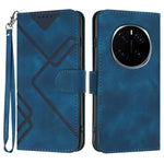 Custodia per cellulare in pelle con motivo a linea, For Honor Magic7 Pro, For Honor Magic7, For Honor 200, For Honor 200 Pro