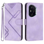 Custodia per cellulare in pelle con motivo a linea, For Honor X60 GT, For Honor 400 Lite Global, For Honor 400 Global 156.5mm, For Honor X8c 4G