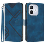 Custodia per cellulare in pelle con motivo a linea, For Honor X60 GT, For Honor 400 Lite Global, For Honor 400 Global 156.5mm, For Honor X8c 4G