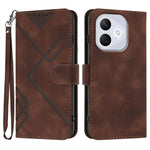 Custodia per cellulare in pelle con motivo a linea, For Honor X60 GT, For Honor 400 Lite Global, For Honor 400 Global 156.5mm, For Honor X8c 4G