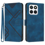 Custodia per cellulare in pelle con motivo a linea, For Honor X60 GT, For Honor 400 Lite Global, For Honor 400 Global 156.5mm, For Honor X8c 4G