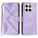 Custodia per cellulare in pelle con motivo a linea, For Honor X60 GT, For Honor 400 Lite Global, For Honor 400 Global 156.5mm, For Honor X8c 4G