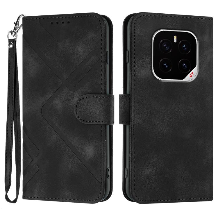 Custodia per cellulare in pelle con motivo a linea, For Honor 400 Smart / X7d 4G / Play 10T 5G, For Honor Play10 4G, For Honor X6c 4G / X5b / X5b Plus Global, For Honor GT Pro