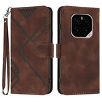 Custodia per cellulare in pelle con motivo a linea, For Honor 400 Smart / X7d 4G / Play 10T 5G, For Honor Play10 4G, For Honor X6c 4G / X5b / X5b Plus Global, For Honor GT Pro