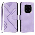 Custodia per cellulare in pelle con motivo a linea, For Honor 400 Smart / X7d 4G / Play 10T 5G, For Honor Play10 4G, For Honor X6c 4G / X5b / X5b Plus Global, For Honor GT Pro