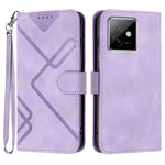Custodia per cellulare in pelle con motivo a linea, For Honor X60 GT, For Honor 400 Lite Global, For Honor 400 Global 156.5mm, For Honor X8c 4G