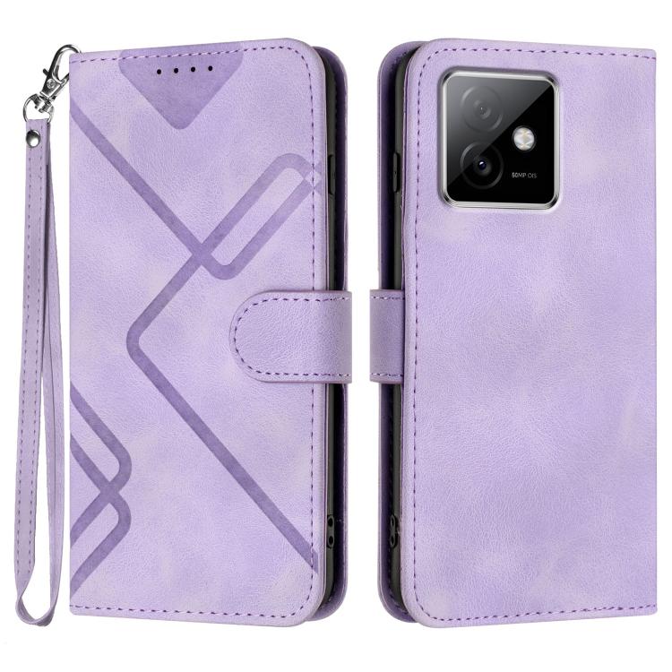 Custodia per cellulare in pelle con motivo a linea, For Honor X60 GT, For Honor 400 Lite Global, For Honor 400 Global 156.5mm, For Honor X8c 4G