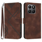 Custodia per cellulare in pelle con motivo a linea, For Honor 400 Smart / X7d 4G / Play 10T 5G, For Honor Play10 4G, For Honor X6c 4G / X5b / X5b Plus Global, For Honor GT Pro