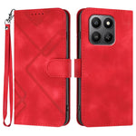 Custodia per cellulare in pelle con motivo a linea, For Honor X5c 4G / X5c Plus, For Honor Magic8 Pro, For Honor Magic8, For Honor X70 5G / X9d 5G