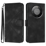 Custodia per cellulare in pelle con motivo a linea, For Honor X5c 4G / X5c Plus, For Honor Magic8 Pro, For Honor Magic8, For Honor X70 5G / X9d 5G