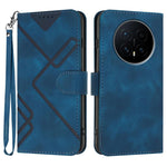 Custodia per cellulare in pelle con motivo a linea, For Honor X5c 4G / X5c Plus, For Honor Magic8 Pro, For Honor Magic8, For Honor X70 5G / X9d 5G