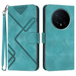 Custodia per cellulare in pelle con motivo a linea, For Honor X5c 4G / X5c Plus, For Honor Magic8 Pro, For Honor Magic8, For Honor X70 5G / X9d 5G
