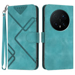 Custodia per cellulare in pelle con motivo a linea, For Honor X5c 4G / X5c Plus, For Honor Magic8 Pro, For Honor Magic8, For Honor X70 5G / X9d 5G