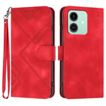 Custodia per cellulare in pelle con motivo a linea, For Honor 400 Smart / X7d 4G / Play 10T 5G, For Honor Play10 4G, For Honor X6c 4G / X5b / X5b Plus Global, For Honor GT Pro