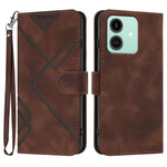 Custodia per cellulare in pelle con motivo a linea, For Honor 400 Smart / X7d 4G / Play 10T 5G, For Honor Play10 4G, For Honor X6c 4G / X5b / X5b Plus Global, For Honor GT Pro