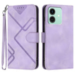 Custodia per cellulare in pelle con motivo a linea, For Honor 400 Smart / X7d 4G / Play 10T 5G, For Honor Play10 4G, For Honor X6c 4G / X5b / X5b Plus Global, For Honor GT Pro