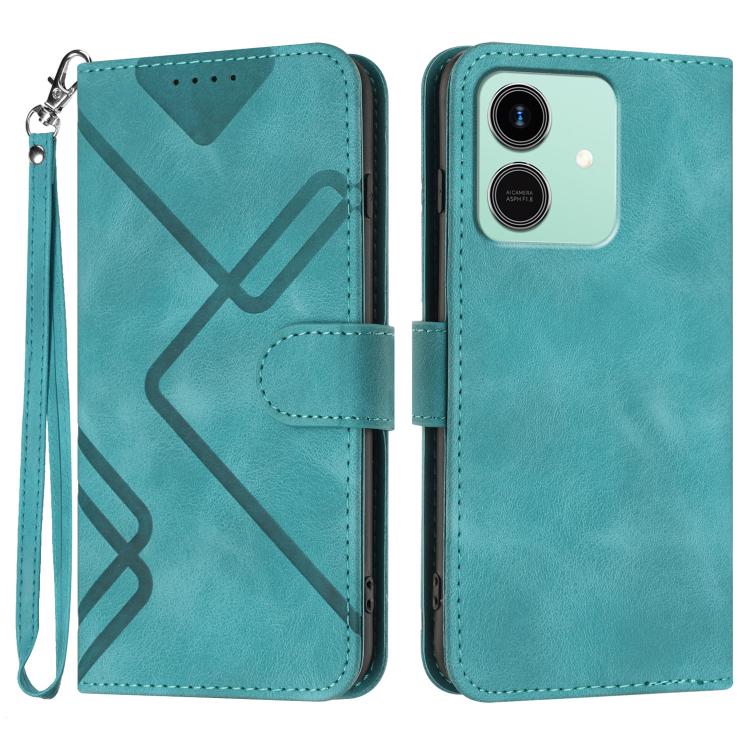 Custodia per cellulare in pelle con motivo a linea, For Honor 400 Smart / X7d 4G / Play 10T 5G, For Honor Play10 4G, For Honor X6c 4G / X5b / X5b Plus Global, For Honor GT Pro