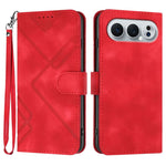 Custodia per cellulare in pelle con motivo a linea, For Honor 600 Lite Global, For Honor X8d 4G, For Honor Play 60A 5G, For Honor 500 / 500 Pro Global 155.8mm