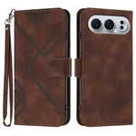 Custodia per cellulare in pelle con motivo a linea, For Honor 600 Lite Global, For Honor X8d 4G, For Honor Play 60A 5G, For Honor 500 / 500 Pro Global 155.8mm