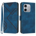 Custodia per cellulare in pelle con motivo a linea, For Honor 600 Lite Global, For Honor X8d 4G, For Honor Play 60A 5G, For Honor 500 / 500 Pro Global 155.8mm
