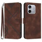 Custodia per cellulare in pelle con motivo a linea, For Honor 600 Lite Global, For Honor X8d 4G, For Honor Play 60A 5G, For Honor 500 / 500 Pro Global 155.8mm