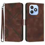 Custodia per cellulare in pelle con motivo a linea, For Honor 600 Lite Global, For Honor X8d 4G, For Honor Play 60A 5G, For Honor 500 / 500 Pro Global 155.8mm