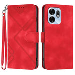 Custodia per cellulare in pelle con motivo a linea, For Honor 600 Lite Global, For Honor X8d 4G, For Honor Play 60A 5G, For Honor 500 / 500 Pro Global 155.8mm