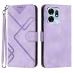 Custodia per cellulare in pelle con motivo a linea, For Honor 600 Lite Global, For Honor X8d 4G, For Honor Play 60A 5G, For Honor 500 / 500 Pro Global 155.8mm