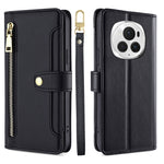 Custodia per telefono in pelle con portafoglio con cerniera a tracolla Lite Sheep Texture, For Honor Magic6 Pro 5G, For Honor Magic6 5G, For Honor X50i 5G / 9 Lite