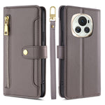 Custodia per telefono in pelle con portafoglio con cerniera a tracolla Lite Sheep Texture, For Honor Magic6 Pro 5G, For Honor Magic6 5G, For Honor X50i 5G / 9 Lite