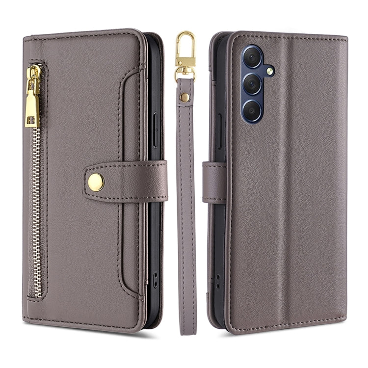 Custodia portafoglio in pelle con cerniera per Samsung Galaxy