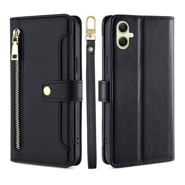 Custodia portafoglio in pelle con cerniera per Samsung Galaxy S24