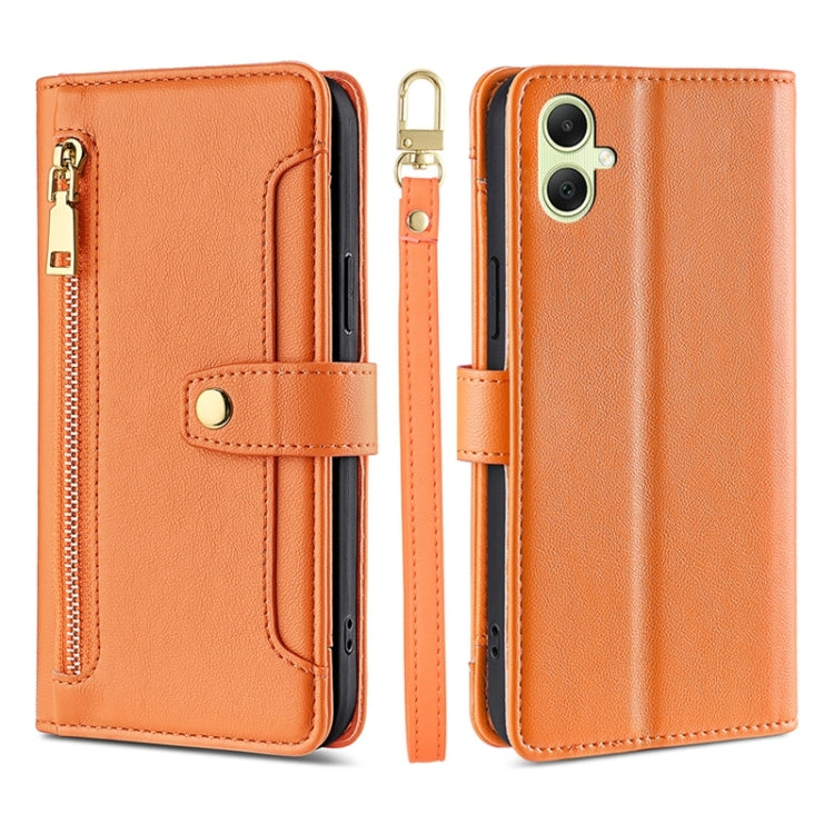 Custodia portafoglio in pelle con cerniera per Samsung Galaxy S24