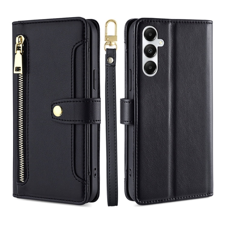 Custodia portafoglio in pelle con cerniera per Samsung Galaxy S24