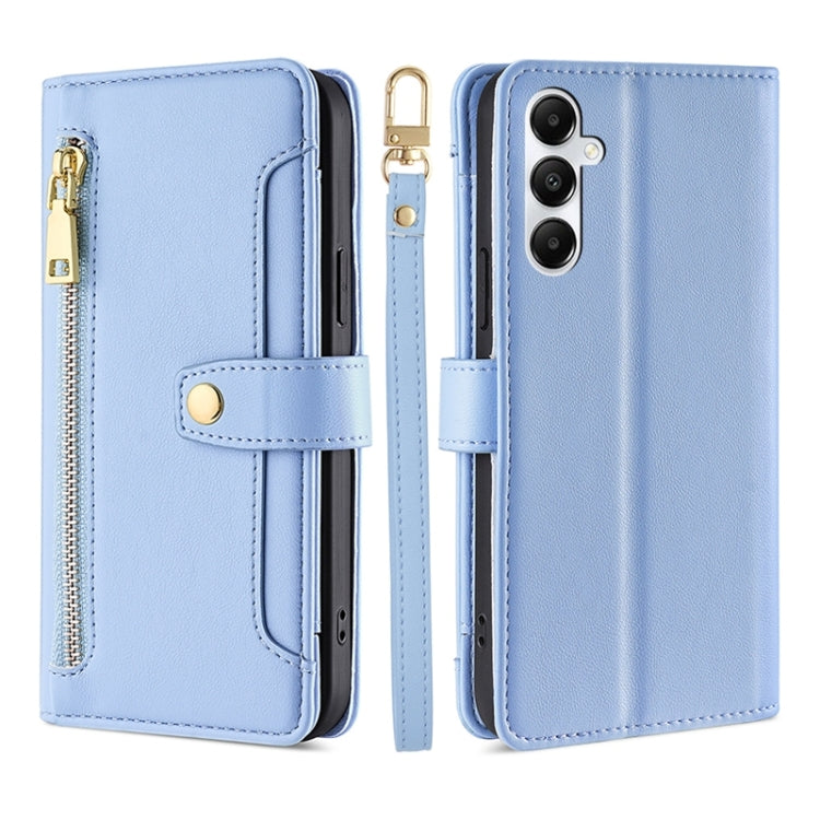 Custodia portafoglio in pelle con cerniera per Samsung Galaxy S24